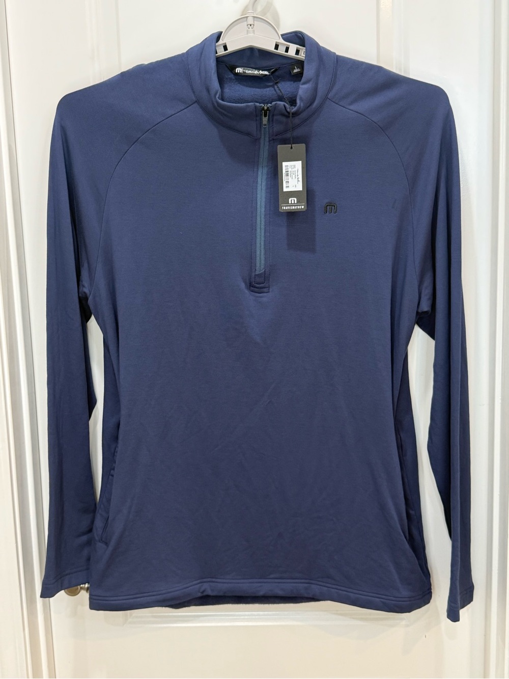 Travis Mathew Navy Quarter-Zip Performance Pullover NWT
